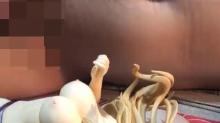 アニメフリージングのサテライザーフィギュアにぶっかけ【金髪二次元美女】