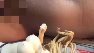 アニメフリージングのサテライザーフィギュアにぶっかけ【金髪二次元美女】