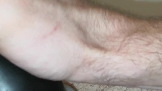 Flashlight oil handjob