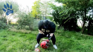 Football-Pup outdoor training session with "David" of team HungR