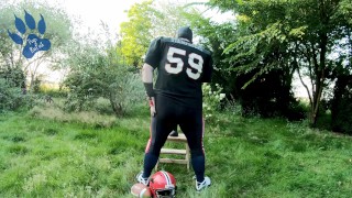 Football-Pup outdoor training session with "David" of team HungR