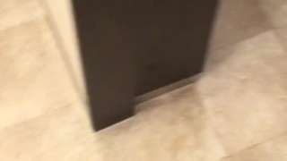 In the toilet 