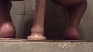 Riding 8 inch dildo 