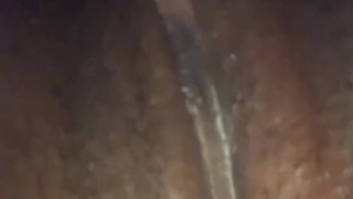 Pretty ebony pussy after masturbating 