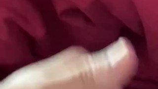 Messing around with my precum cock with big cumshot 