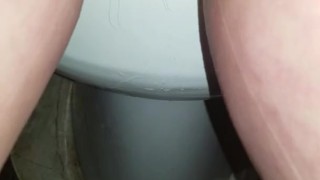Sneaky desperate piss on floor
