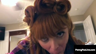 Redhead Sex Fiend Penny Pax Mega Milks Throbbing Hard Cock!