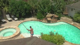 cleaning pools in houston