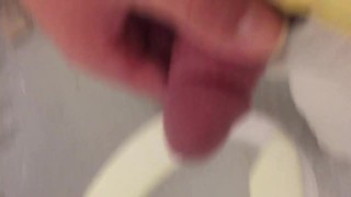 Just Jerking it in the park bathroom 