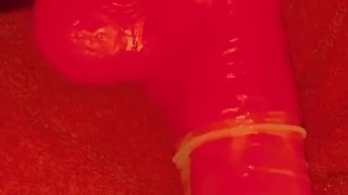 Fuck machine huge dildo