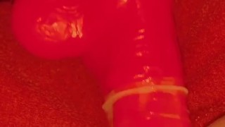 Fuck machine huge dildo