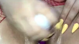 Fishnet Pussy Play 