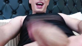 Sweet boy makes his cock hard