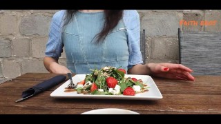 Flashing My Pussy In The Restaurant
