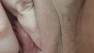 Teasing my tight pussy.