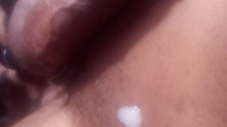 Fresh cum all over myself what a mess :)