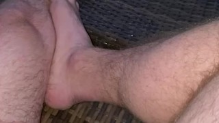 Pissing on the deck in full view