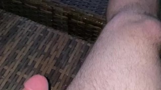 Pissing on the deck in full view