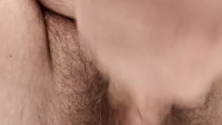 Pissing in the bathroom, jerking off dick, cumming ... Good morning world ...