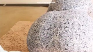 bent over and farting