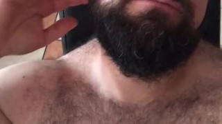 Big alpha horny italian hairy bear licks sweaty armpit