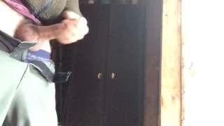 Solo male masturbation public park 