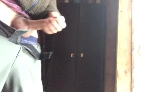 Solo male masturbation public park 