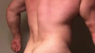 Beefy Big Butt Bodybuilder Naked Flexing. OnlyfansDotComBeefBeast. Alpha Musclebear Muscle Worship 