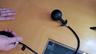 UTIMI Inflatable Butt Plug with Detachable Needle demo