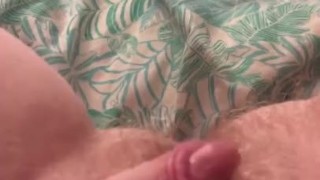 Hairy FTM Squirts Over and Over Using Just His Fingers 