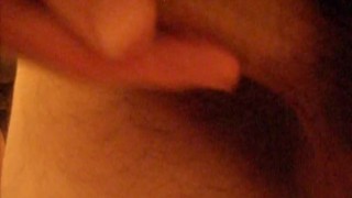 STROKING MY HUGE HARD COCK