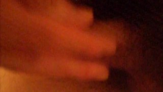 STROKING MY HUGE HARD COCK