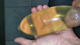 pissing in condom Horsengine