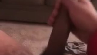 POV cumshot from horny bbc Masturbation