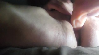 Masturbating with my new dildo until I orgasm