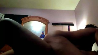 Riding my man dick so deep..I cum pt2