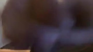 Stroking hard cock