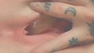 Pink Pussy Dildo Play