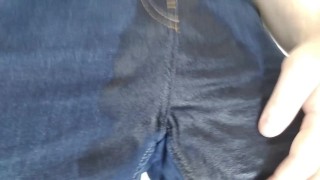 Soaking jeans in piss