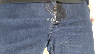 Soaking jeans in piss