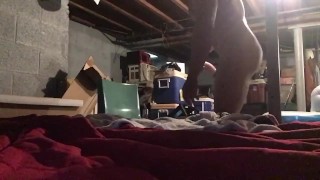 Craving cock using 9” dildo