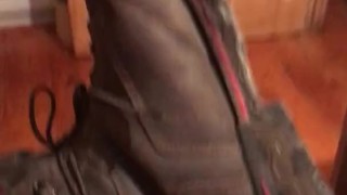 EDGING MY UNCUT COCK WITH SAFETY GEAR