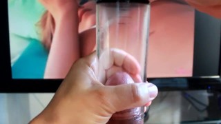 Penis-Pump Huge Cum-Shot Melted Candle