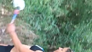 Got caught flashing 