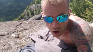 Outdoor trip high in the mountain