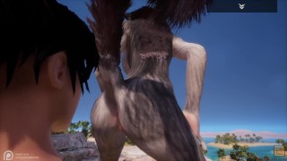 Wild Life / Furry Wolf girl Rasha Porn HD