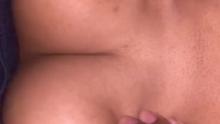 Playing with my boobs 