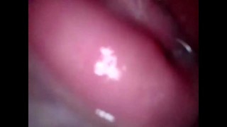 inside my cum filled pussy