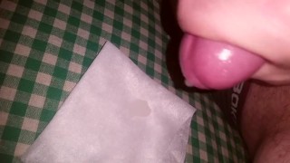 I decided to masturbate my cock while the girl is at work