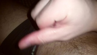 I decided to masturbate my cock while the girl is at work